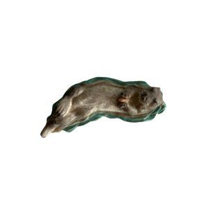 Vintage Castagna Resin Floating river Otter 1992 Italy Retired 3" wildlife